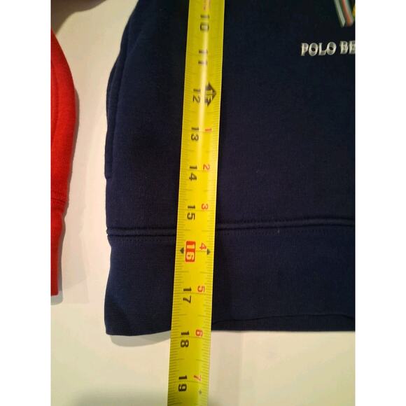 Polo Ralph Lauren Polo Bear Colorblock Hoodie Boys Size S (8) Ski Bear Navy Red - Picture 4 of 6